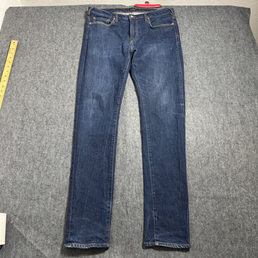 PS Paul Smith Mens Slim Straight Leg Jeans Dark Wash Indigo Size 33